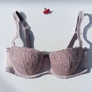 George Floral Lace Bra - Light Purple Size36C